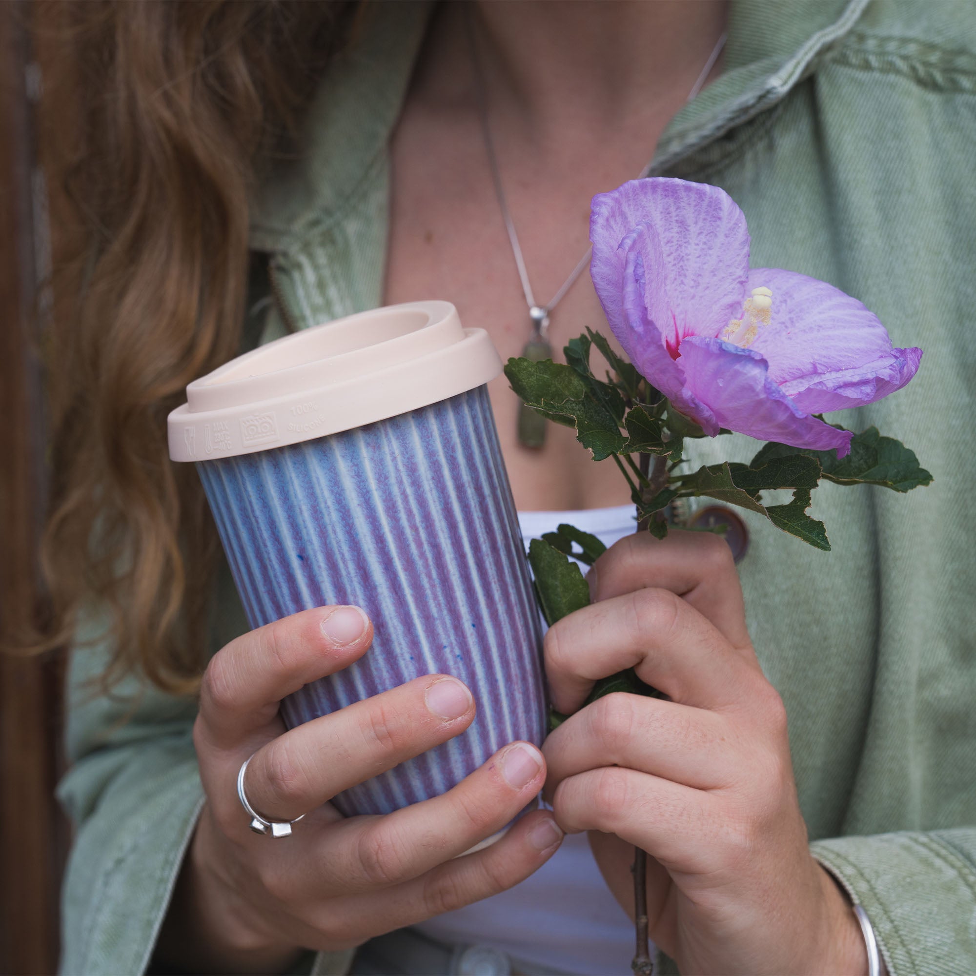 Periwinkle Travel Cup Fluted