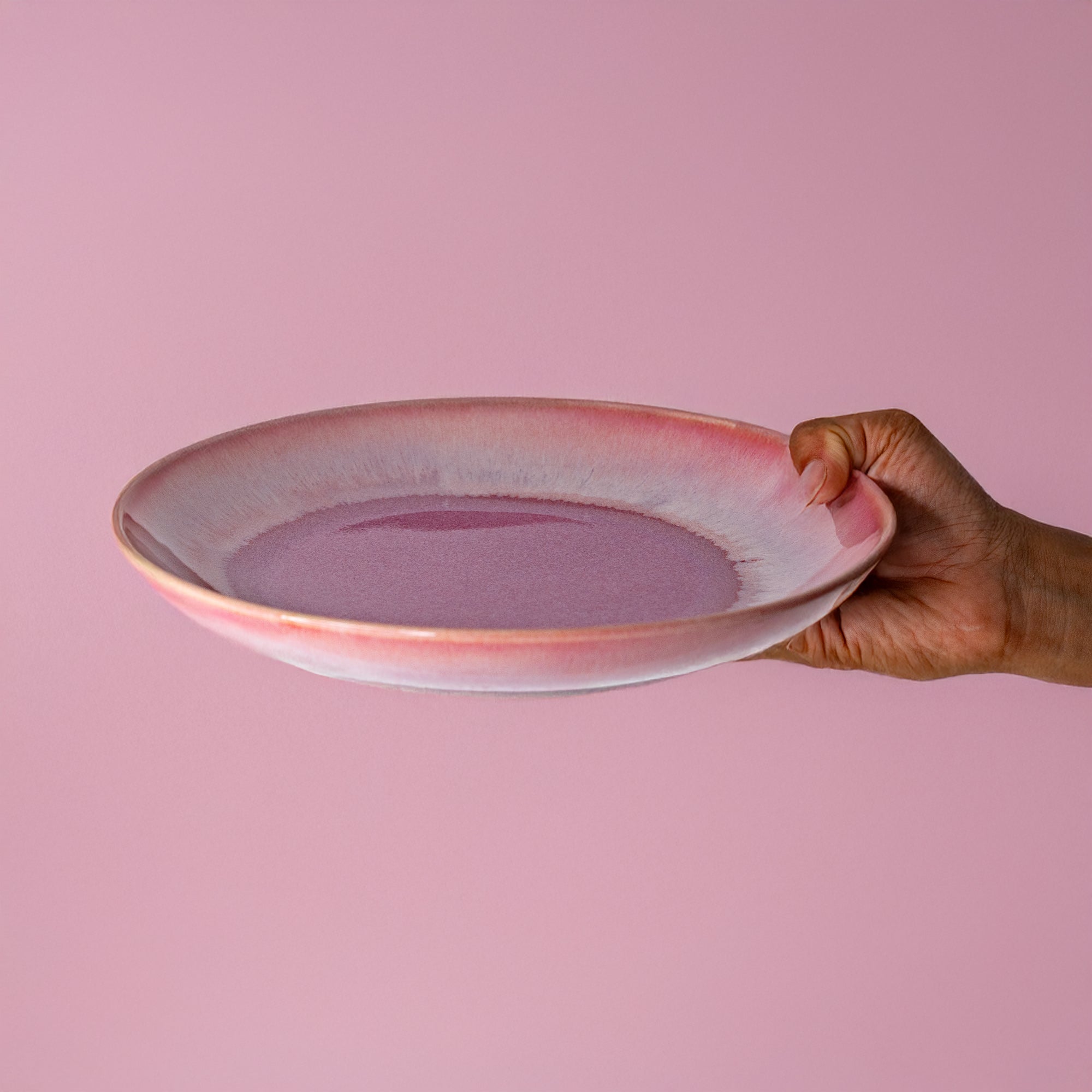 Pottery For The Planet Dinner Plate Raspberry Beret