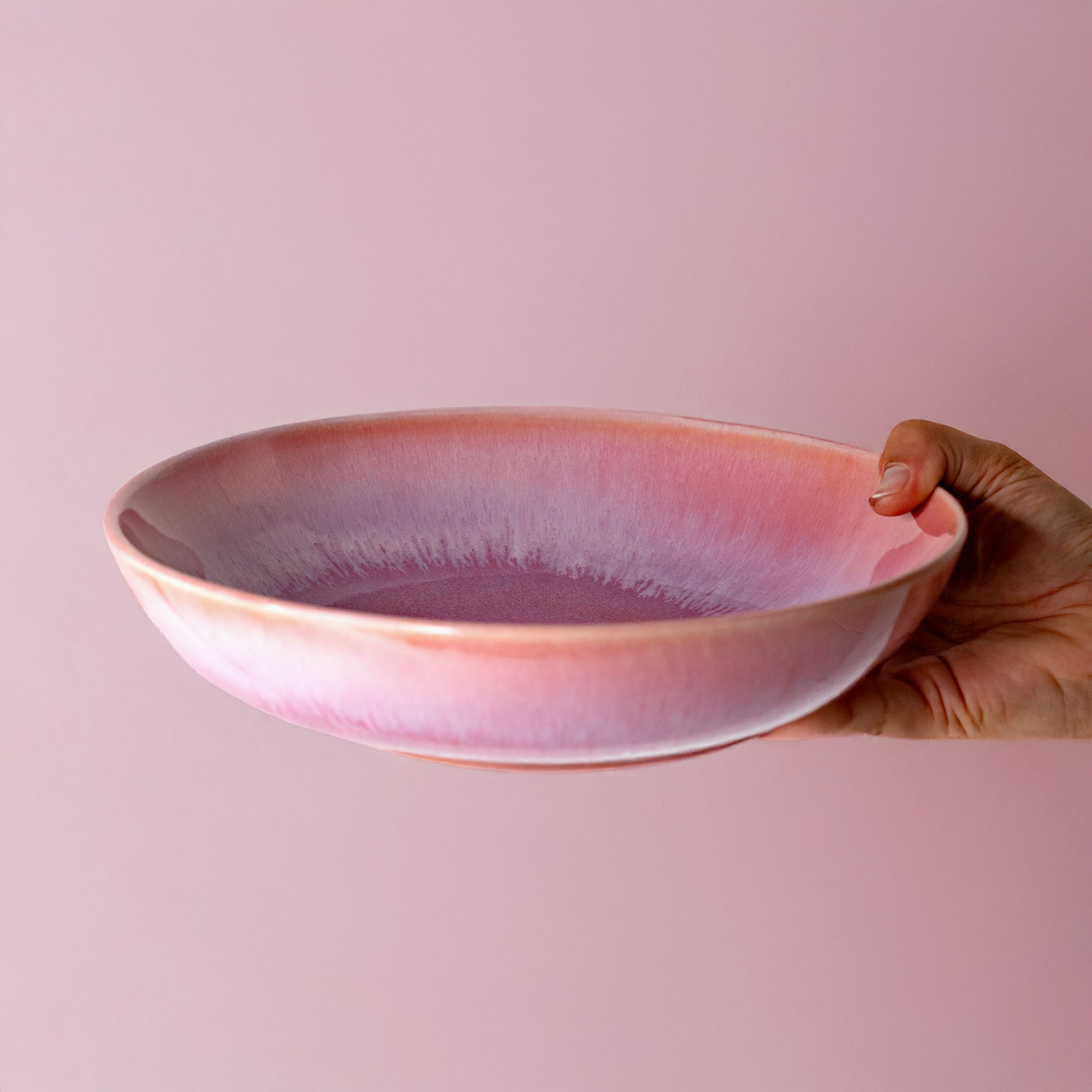 Pottery For The Planet Serving Bowl Raspberry Beret