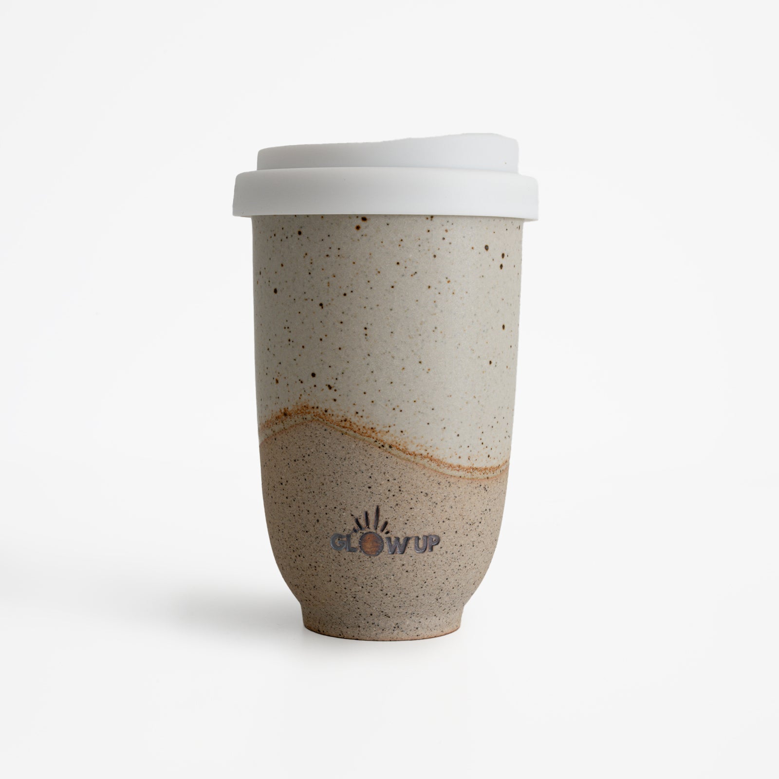 White Stamped Cup