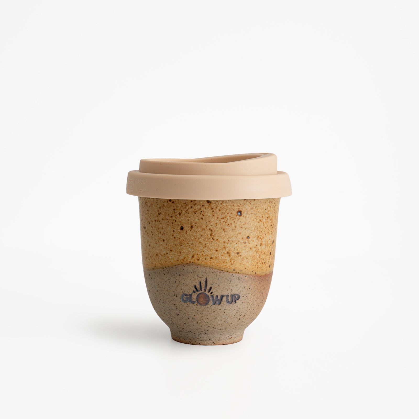 Beige Stamped Cup
