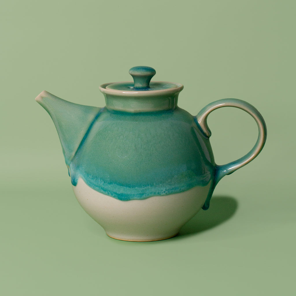 Pottery For The Planet Ceramic Teapot Beth Large Glacier