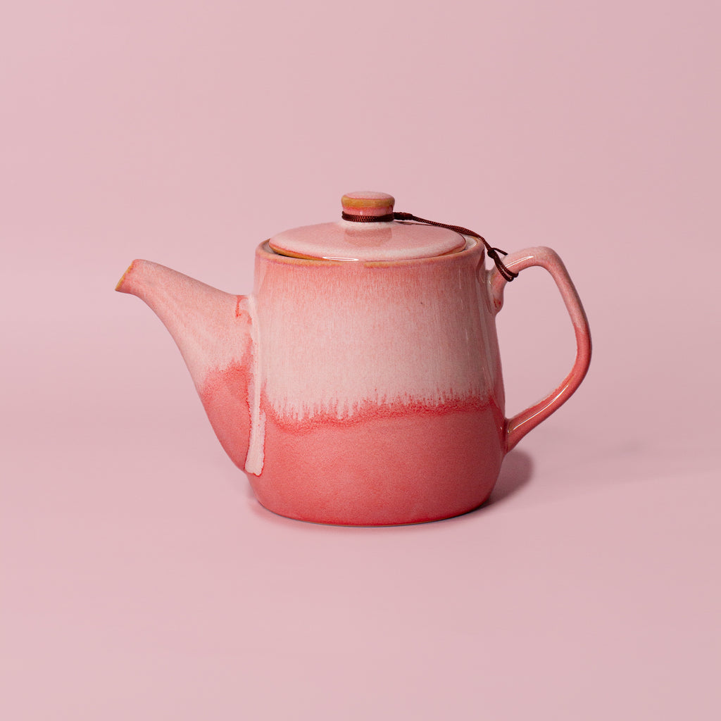 Pottery For The Planet Hansel Teapot Raspberry Beret