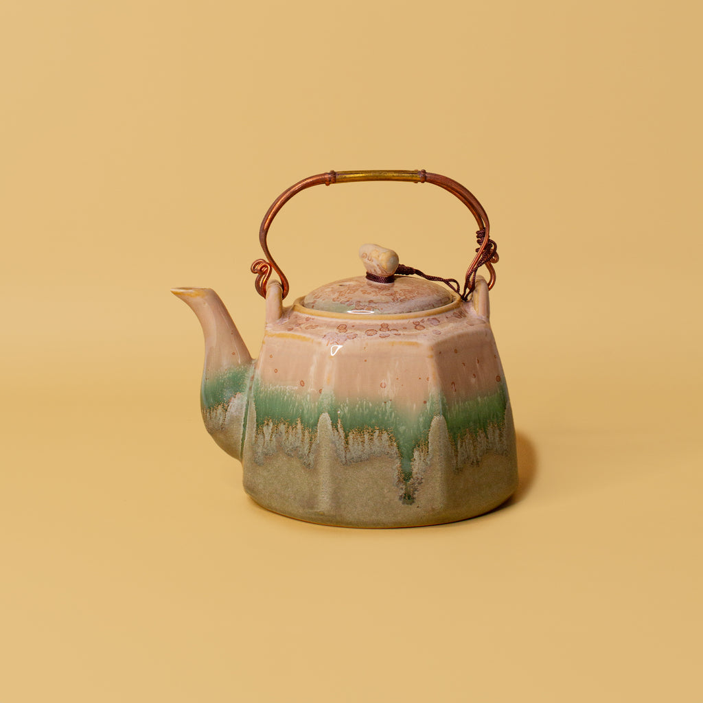 Pottery For The Planet Ceramic Teapot Dorothy Rainforest Jasper