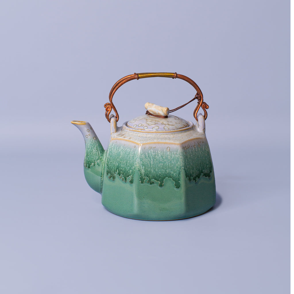 Pottery For The Planet Ceramic Teapot Dorothy Ocean Jasper