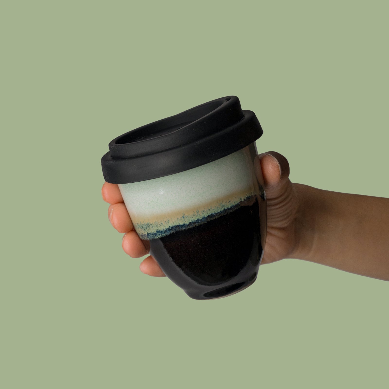 Sexy Lime Ceramic Travel Cup