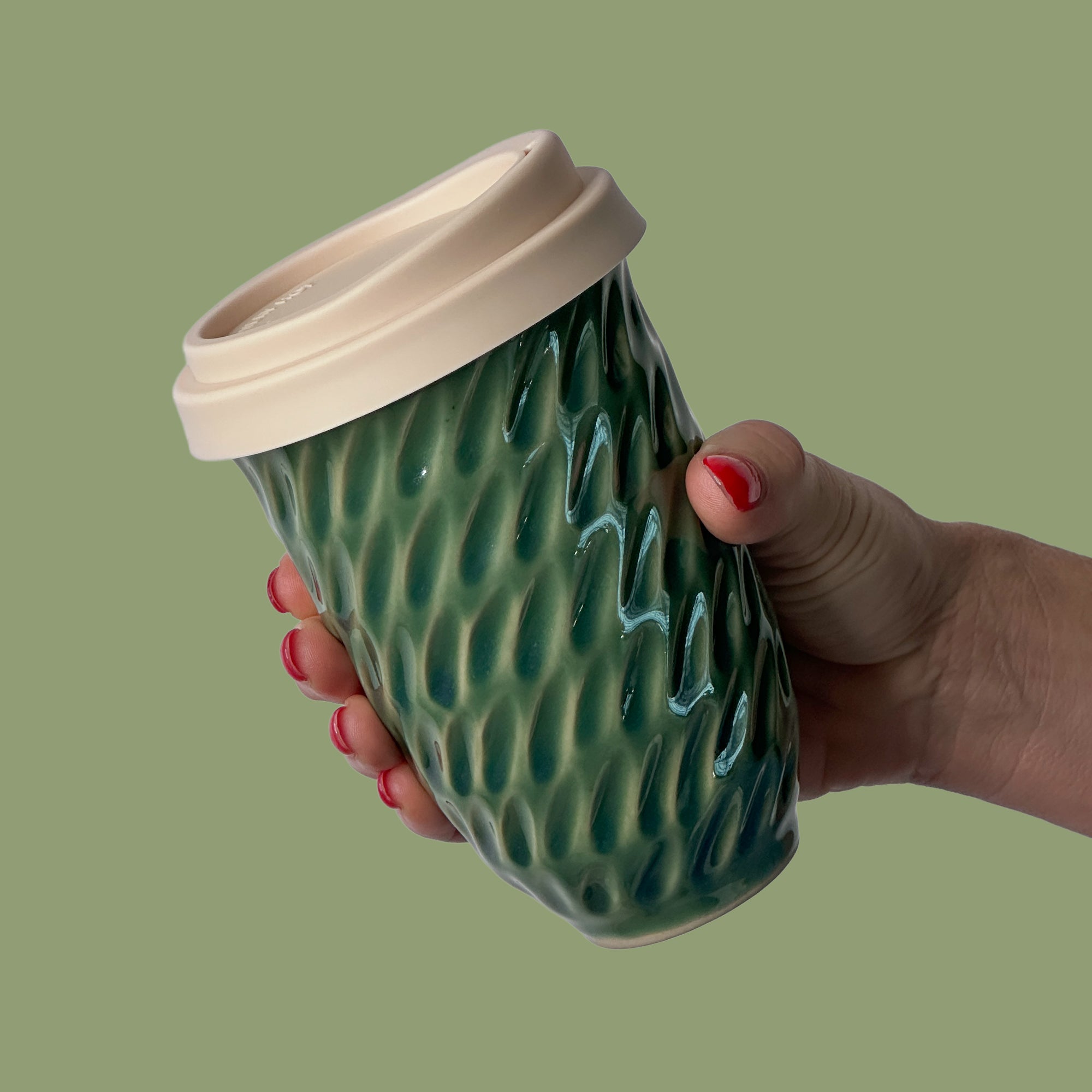 Sage Ceramic Travel Cup