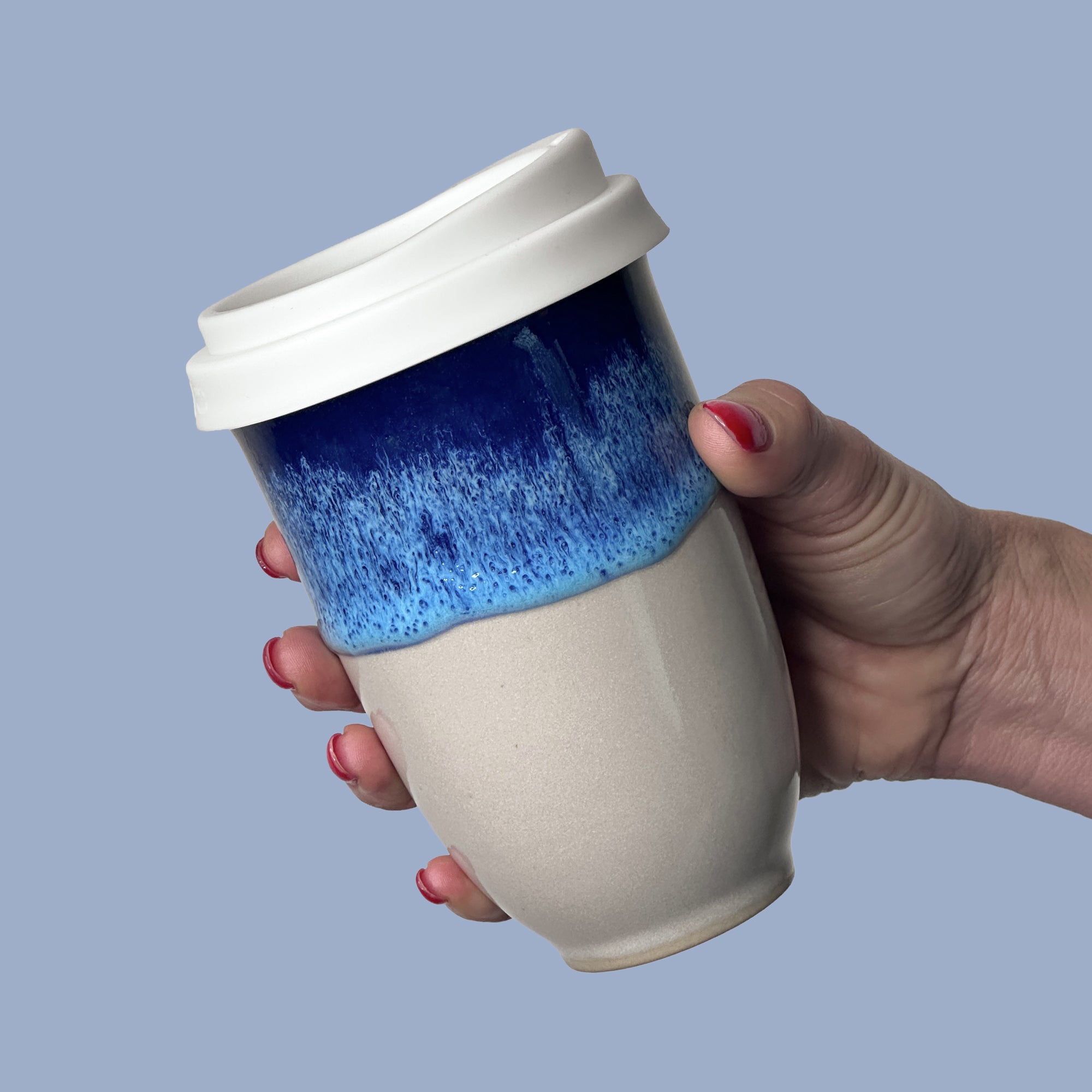 Ocean Bliss Ceramic Travel Cup