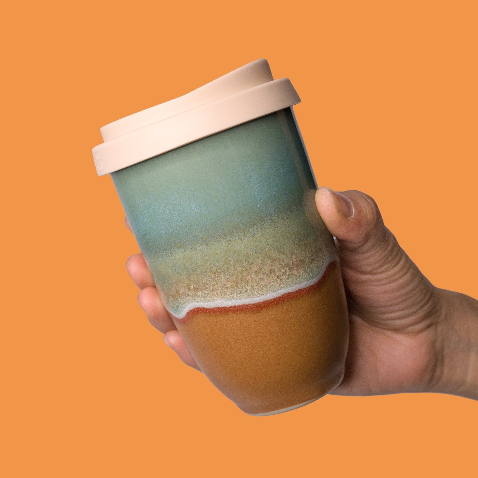 Coral Dreaming Ceramic Travel Cup