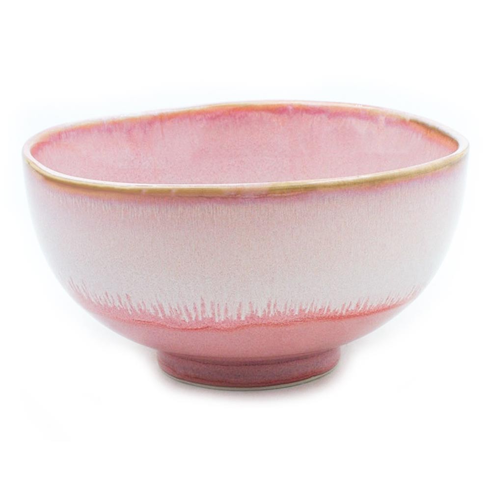 Ceramic Noodle Bowl Raspberry Pink