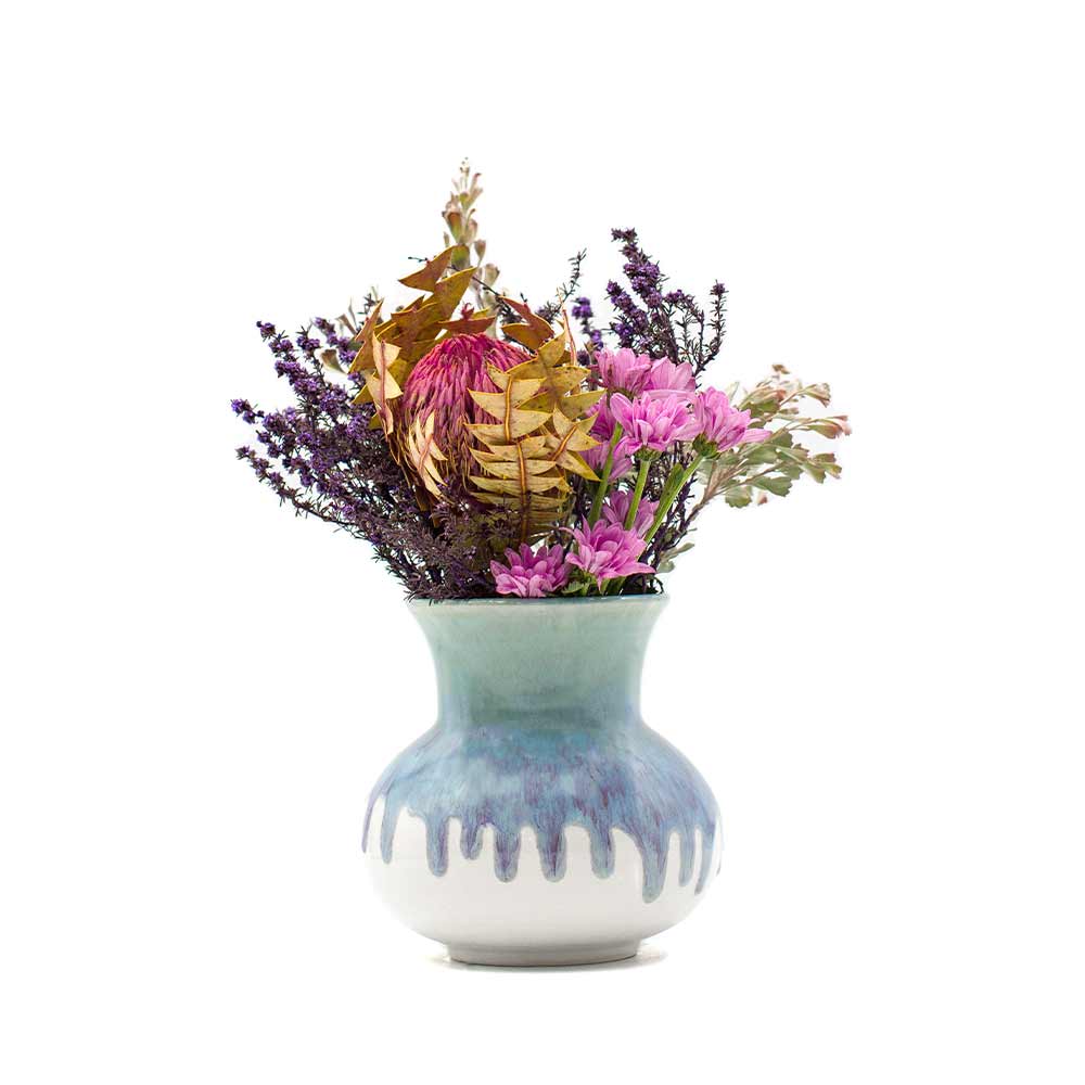 Blue and Purple Ceramic vase