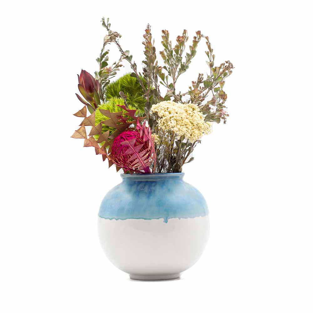 Blue and White Ceramic Vase