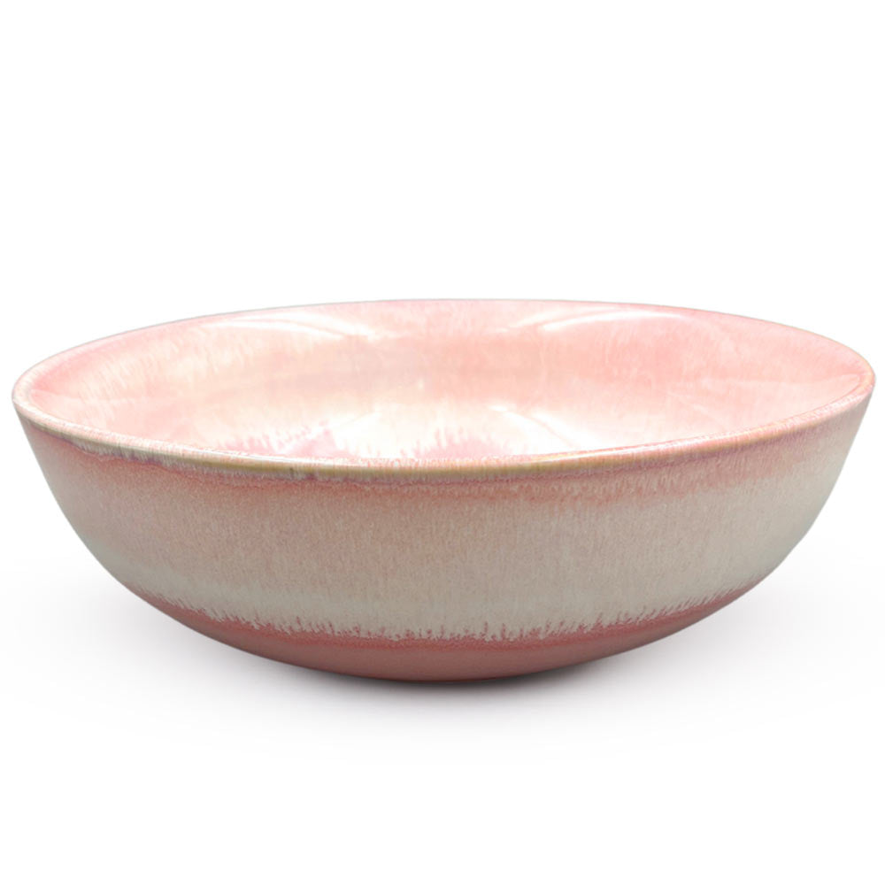 Pink Ceramic Salad Bowl