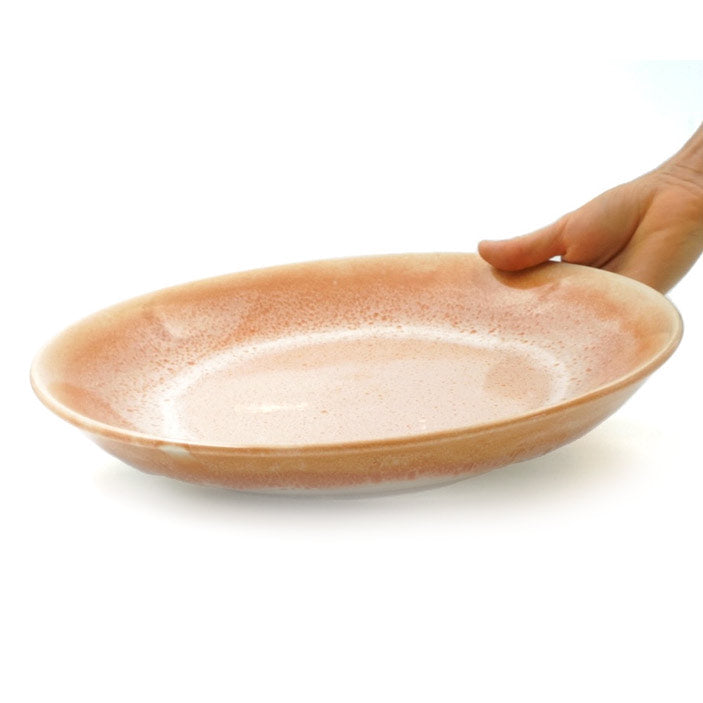 Pottery For The Planet Serving Plate Desert Sand With Hand