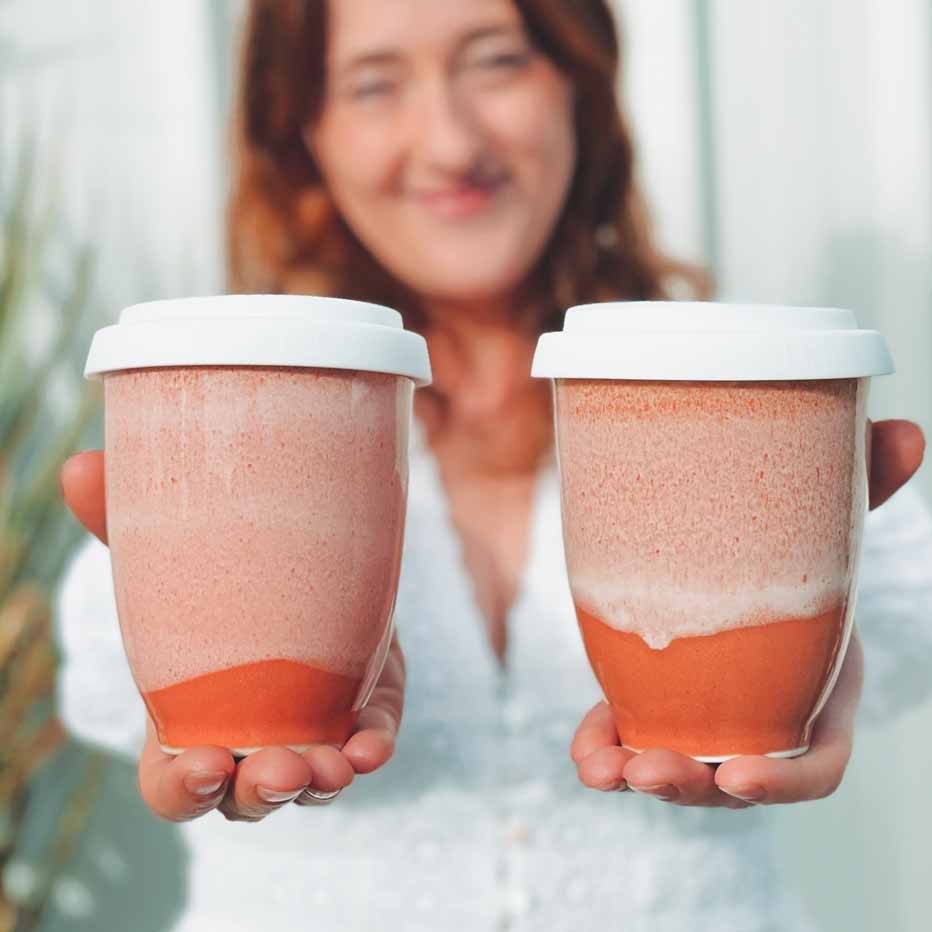 Handmade Ceramic Keep Cup moodshot