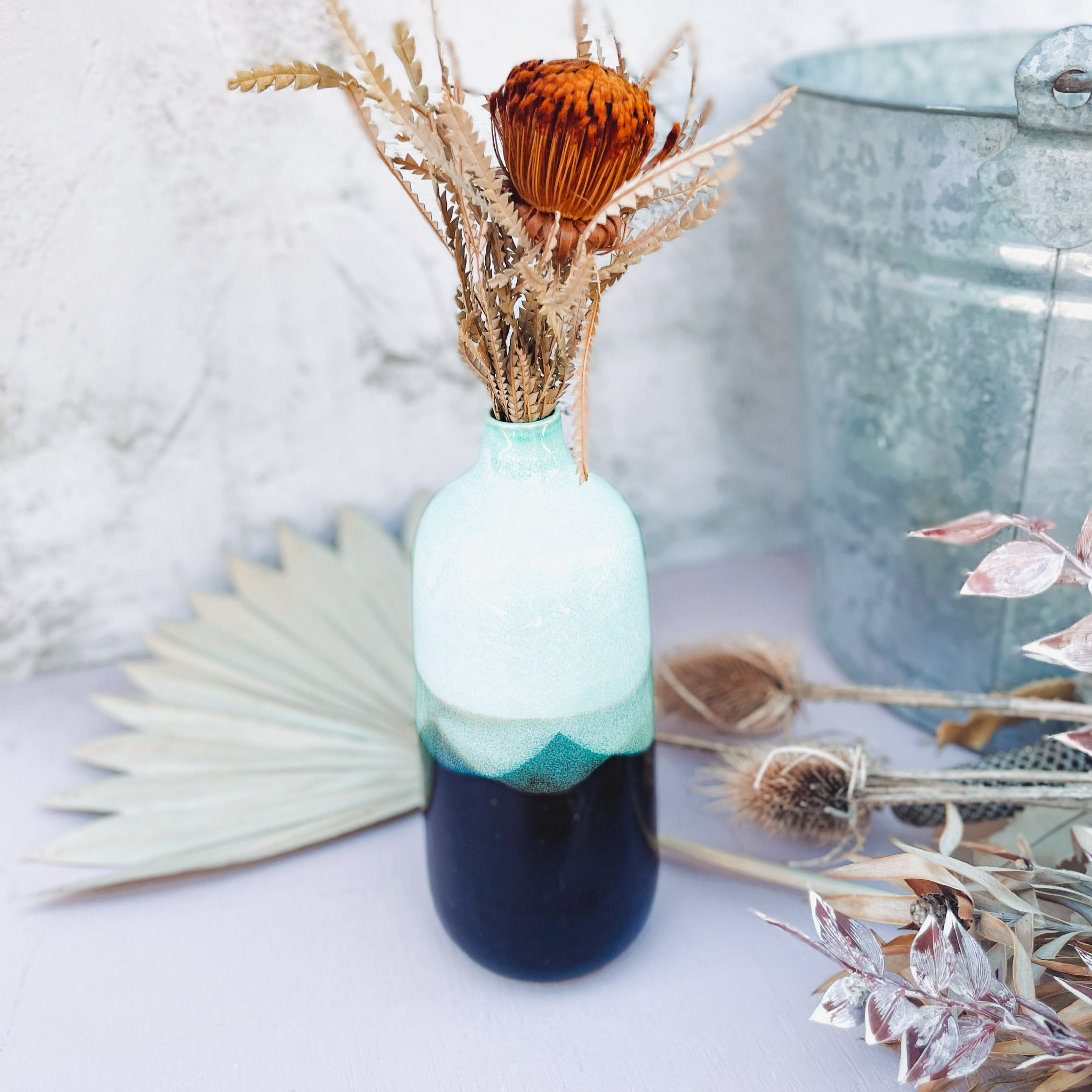 Sexy lime ceramic vase