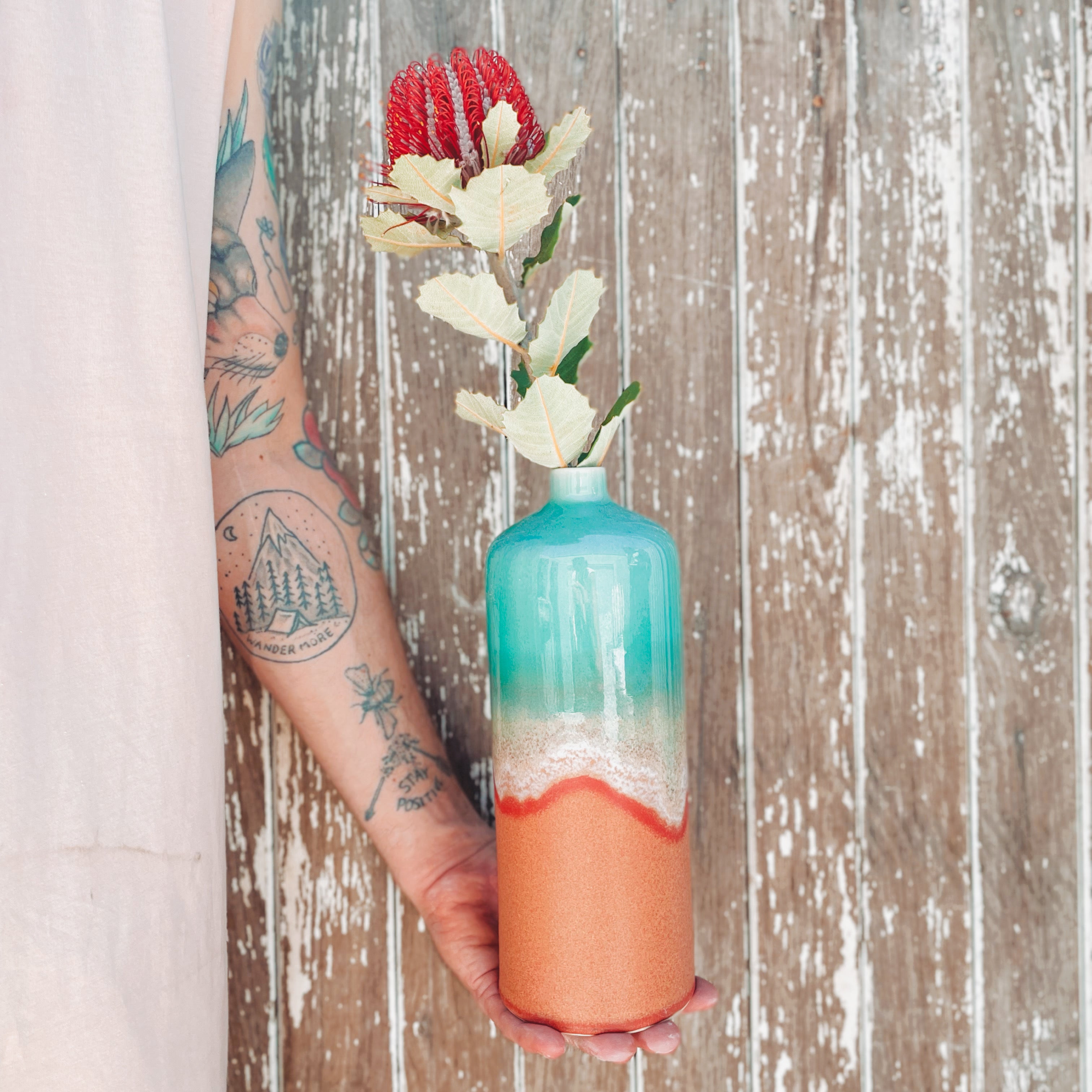 Coral Dreaming ceramic vase