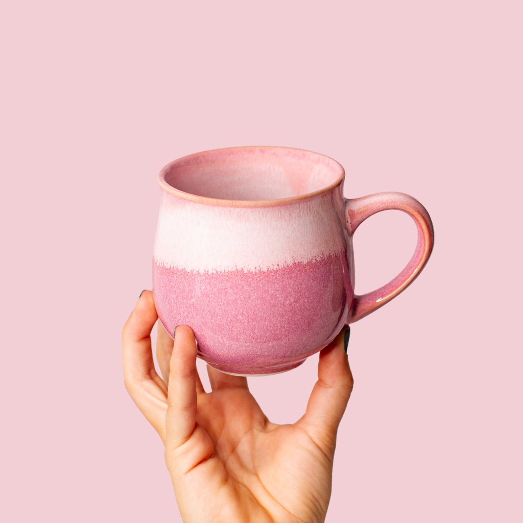 Medium Light Pink Ceramic Mug