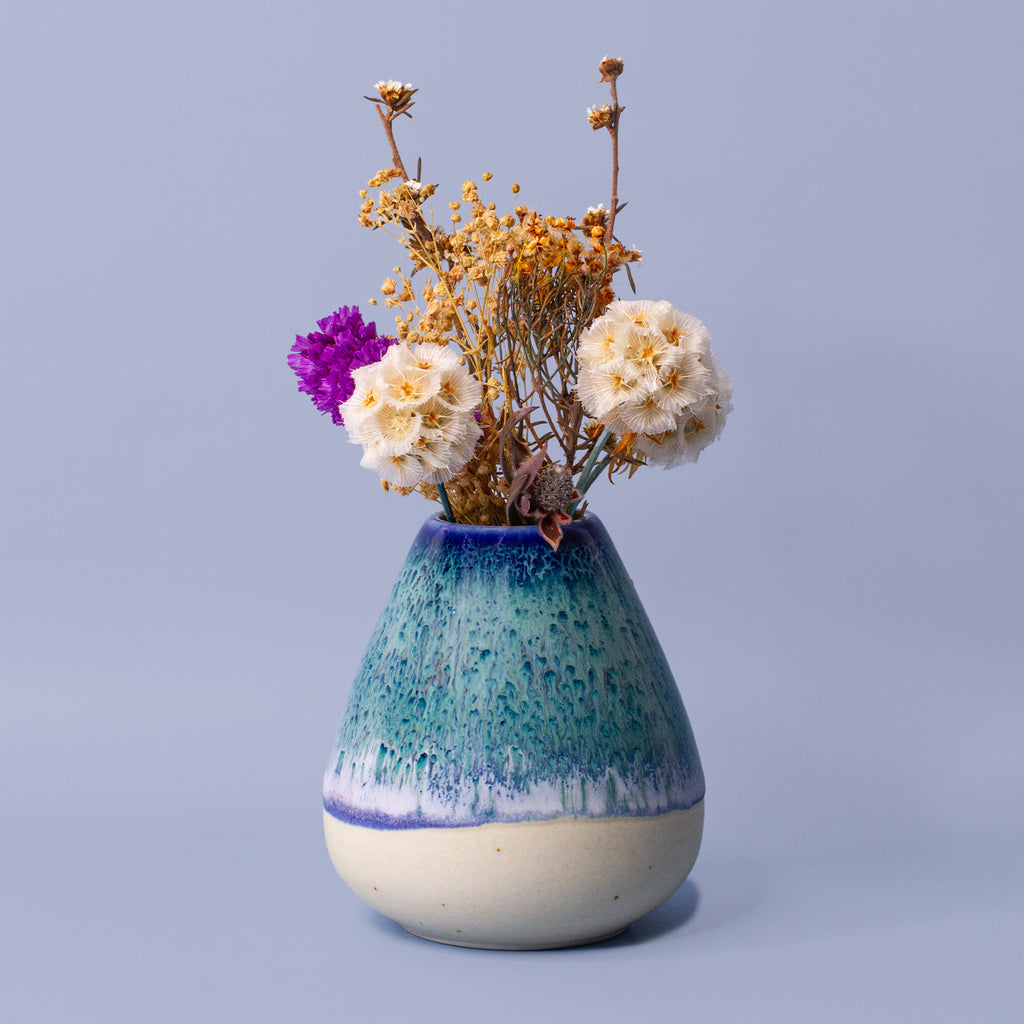 Blue and White Flower Vase