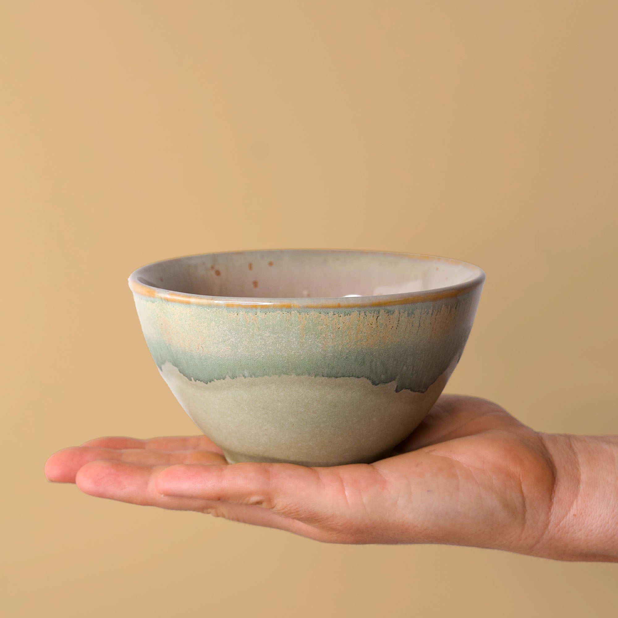 Rainforest Jasper Dessert Bowl