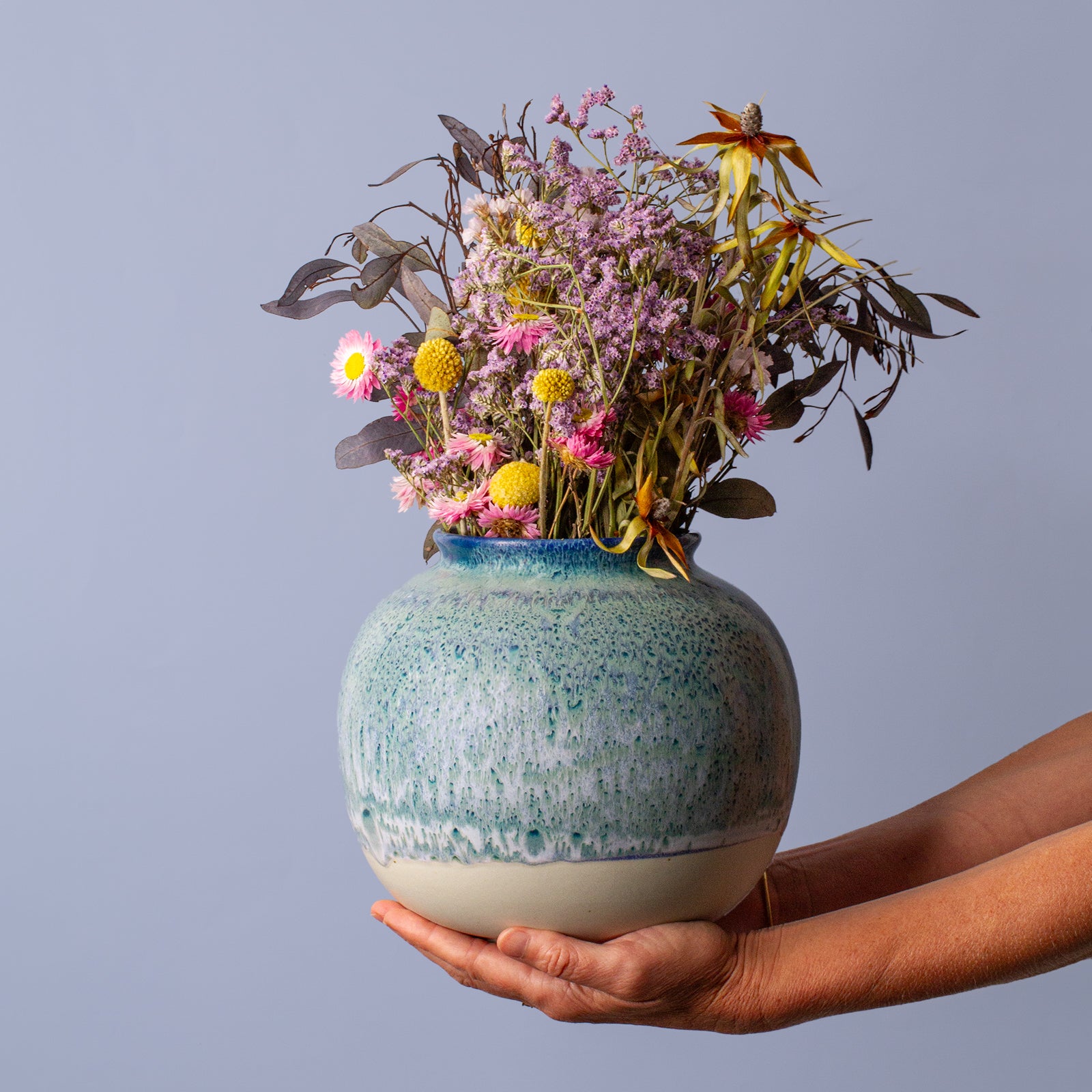 Blue Ceramic Vase