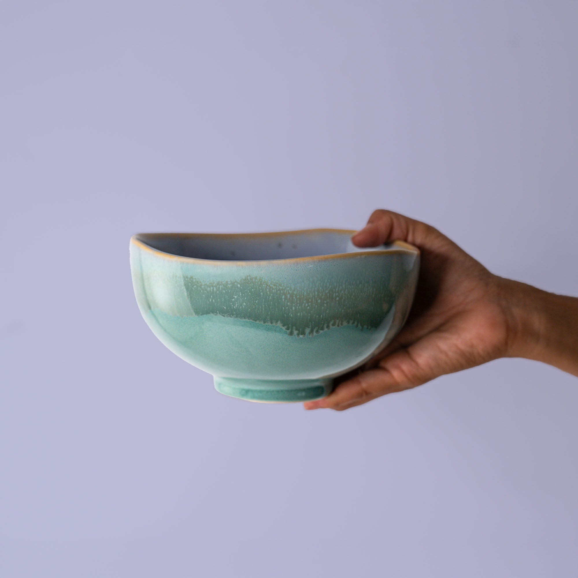 Ocean Jasper Carved Noodle Bowl