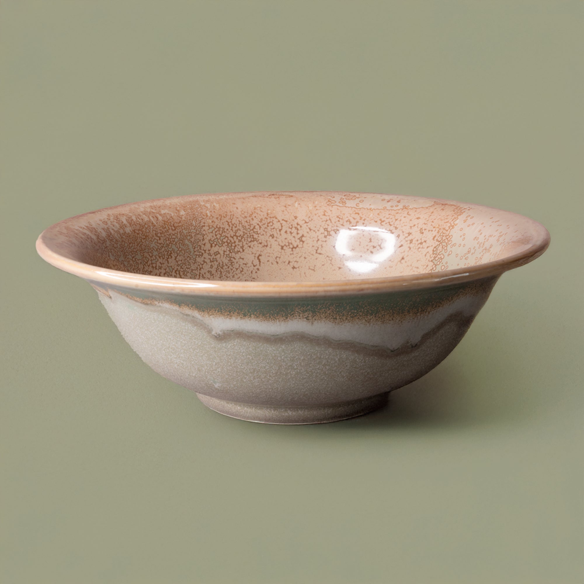 Potter For The Planet Salad Bowl Rainforest Jasper