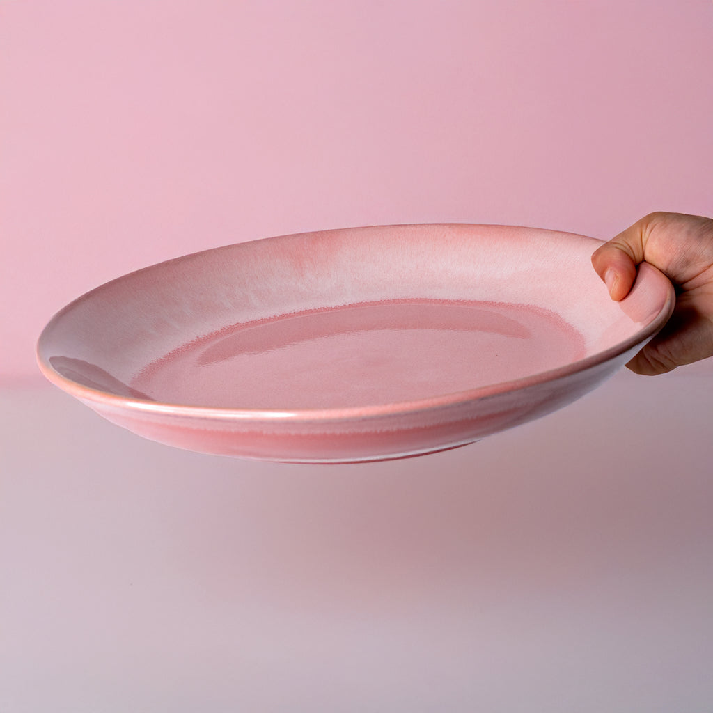 Serving Plate Multiple Glazes Pottery For The Planet