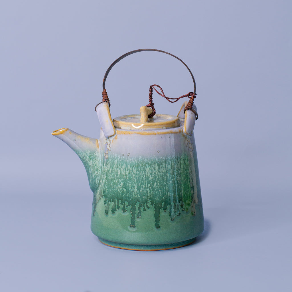 Pottery For The Planet Ceramic Teapot Mad Hatter Ocean Jasper