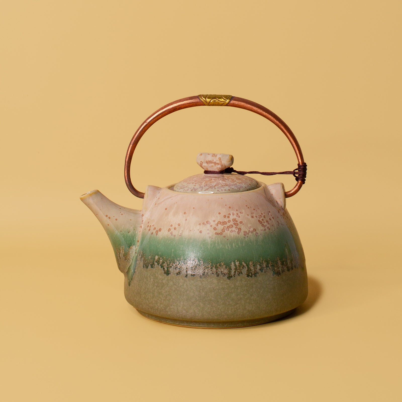 Pottery For The Planet Ceramic Teapot Alice Rainforest Jasper