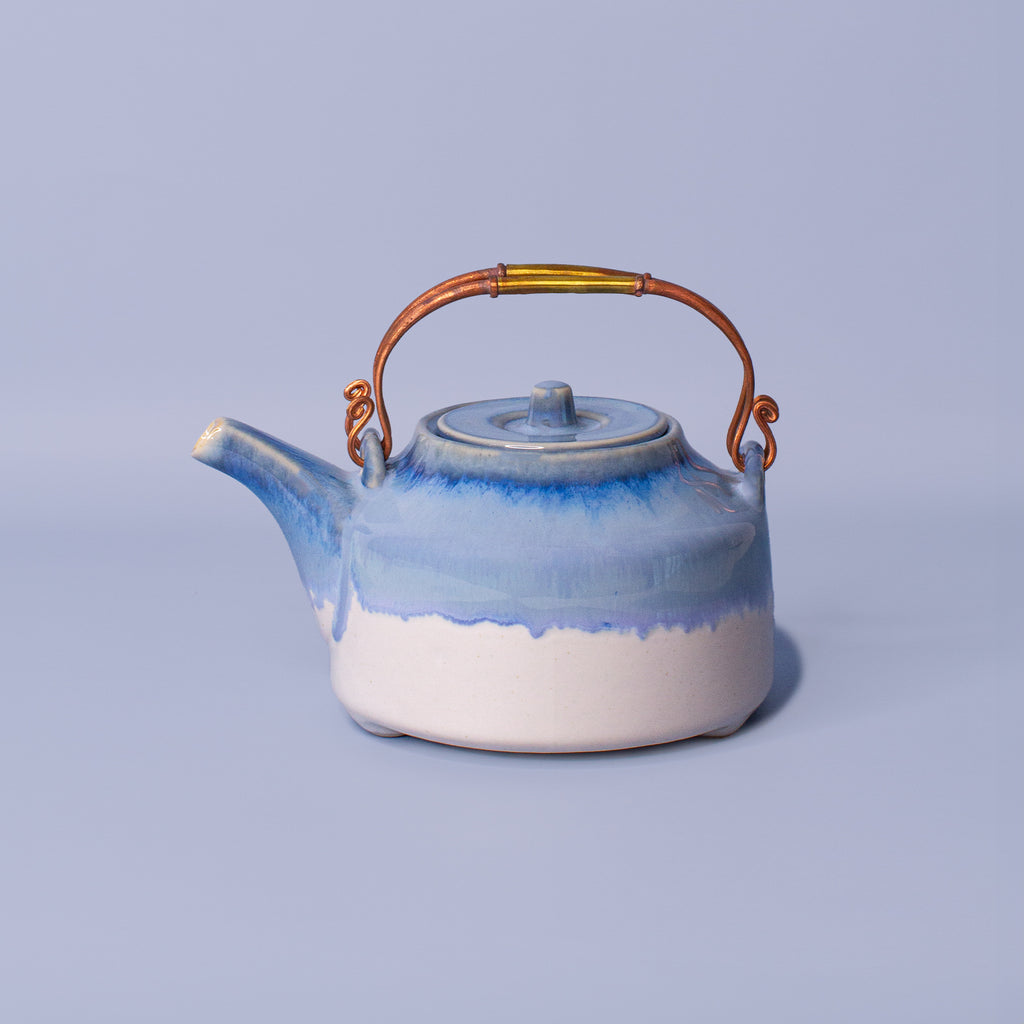Pottery For The Planet Ceramic Teapot Jasmine Monsoon