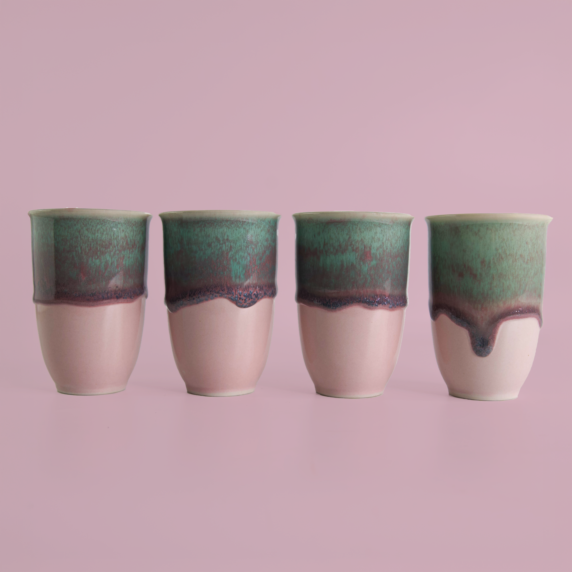 Pink Flamingo 12oz Set