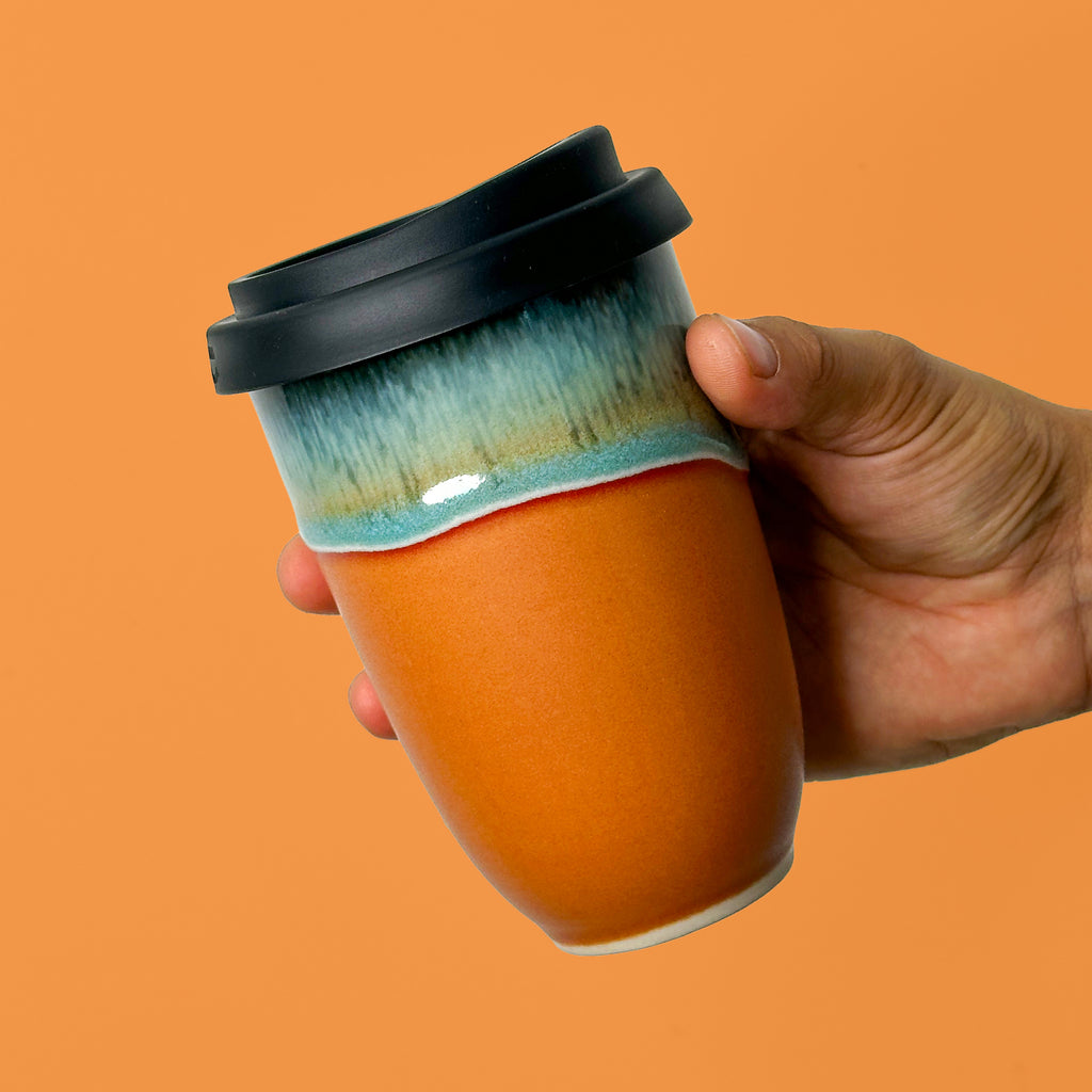 Midnight On Mars Ceramic Travel Cup