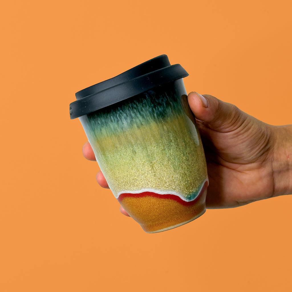 Midnight On Mars Ceramic Travel Cup