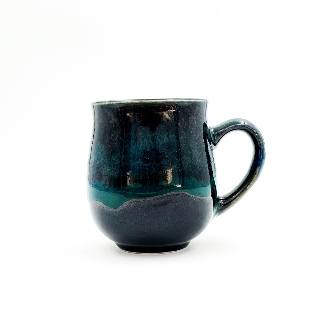 Black and Green Ceramic Mug