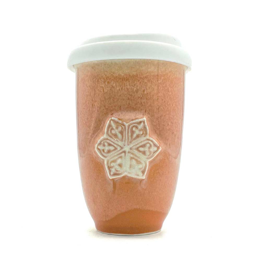 Pottery For The Planet Cup Desert Ochre Mandala  12oz