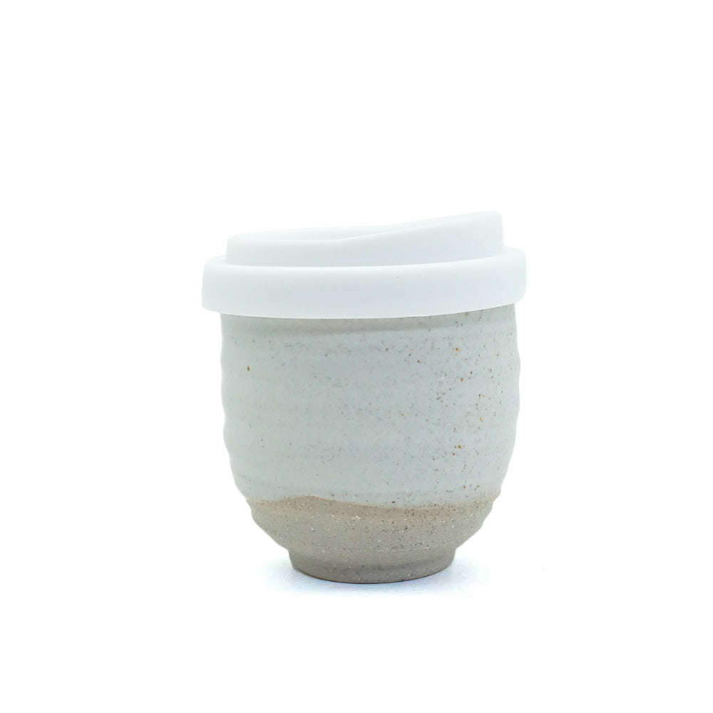 White Ceramic Keep Cup Ripple 6oz