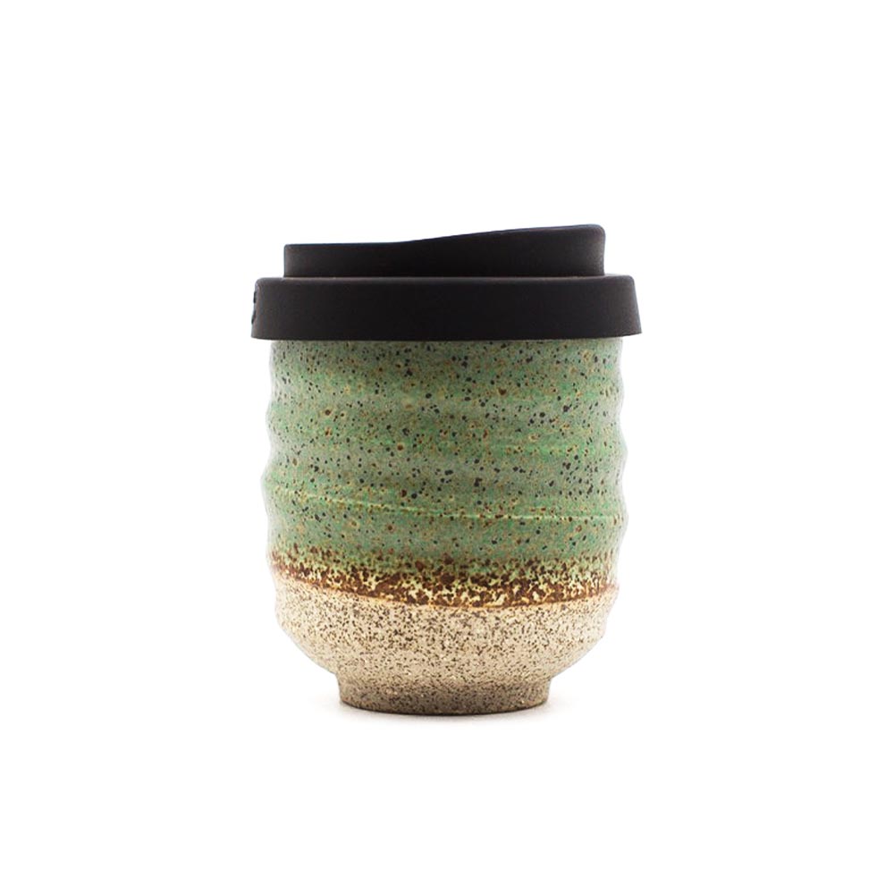 Forest Moss Ceramic Travel Cup 8oz