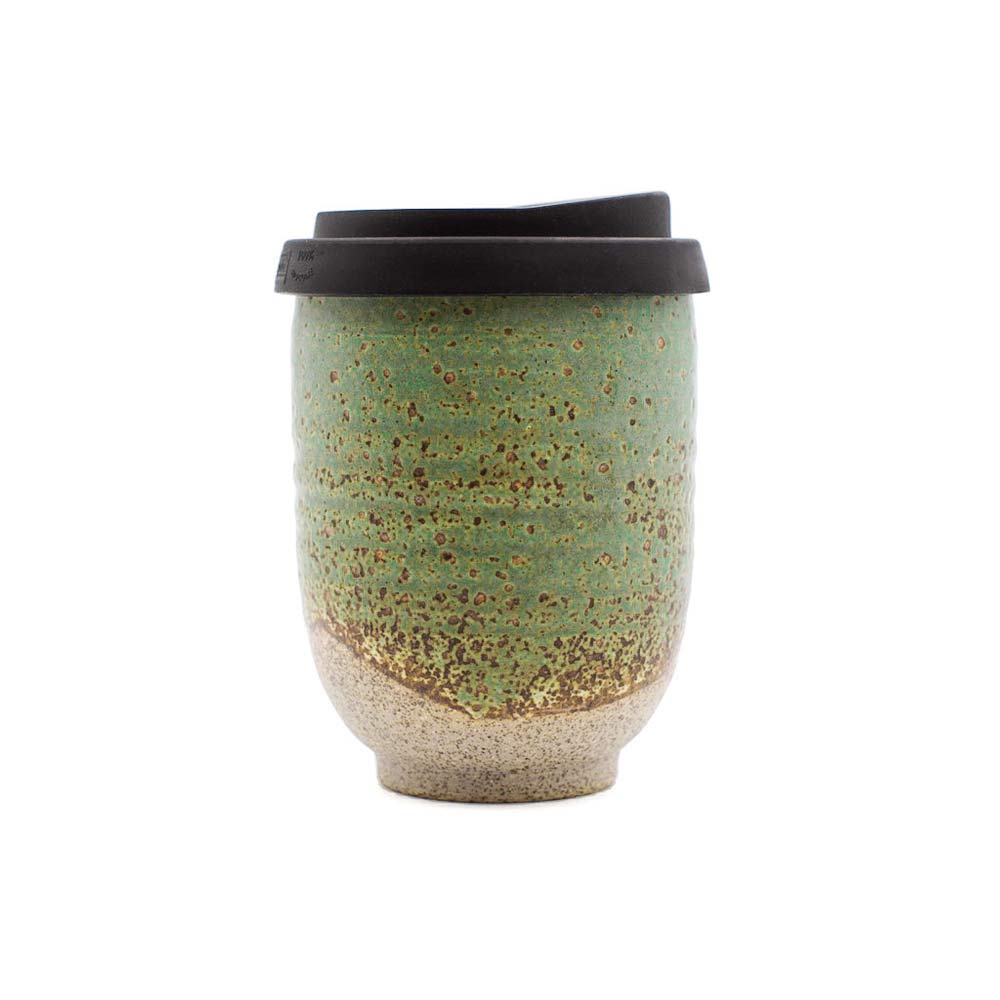 Forest Moss Ceramic Travel Cup 12oz