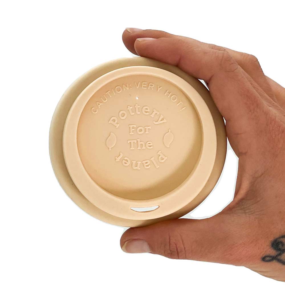 Pottery For The Planet Cup Lid cream regular