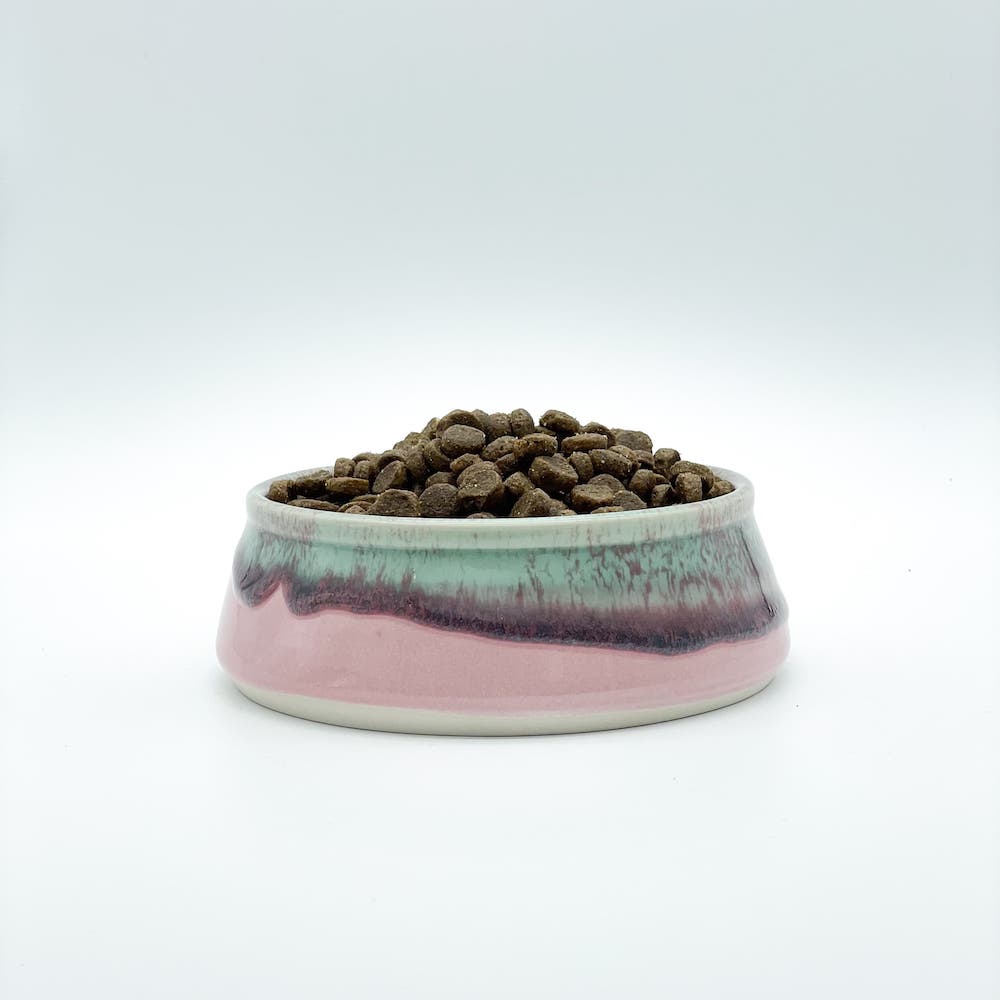 Pottery For The Planet Dog Bowl Pink Flamingo