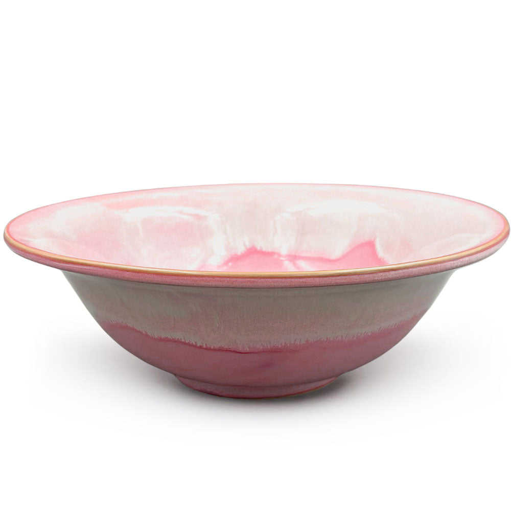 Raspberry Pink Large Ceramic Salad Bowl