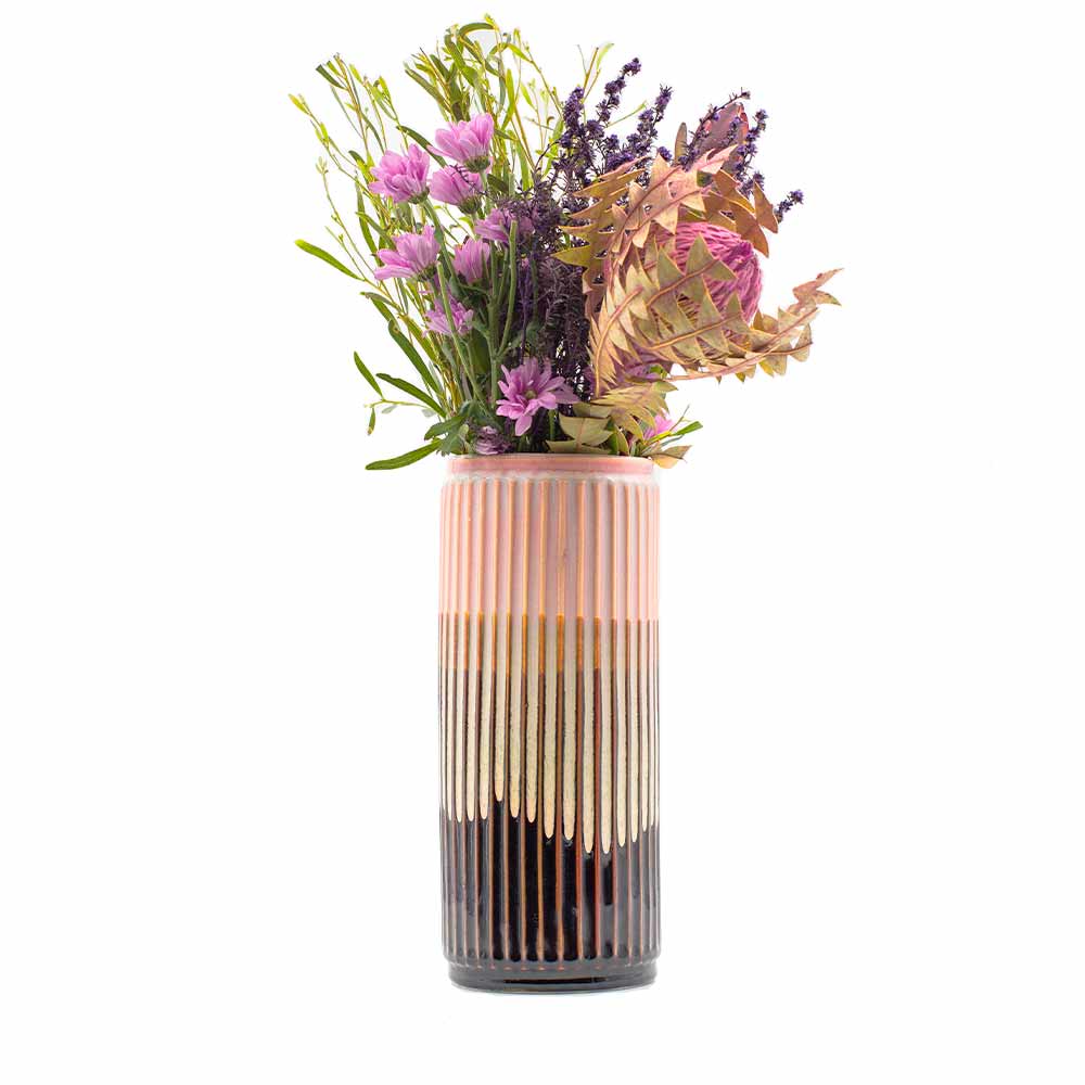 Pink and brown Ceramic Vase