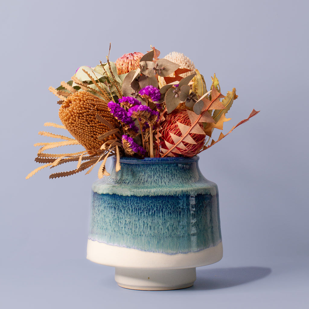 Blue and White Ceramic Vase