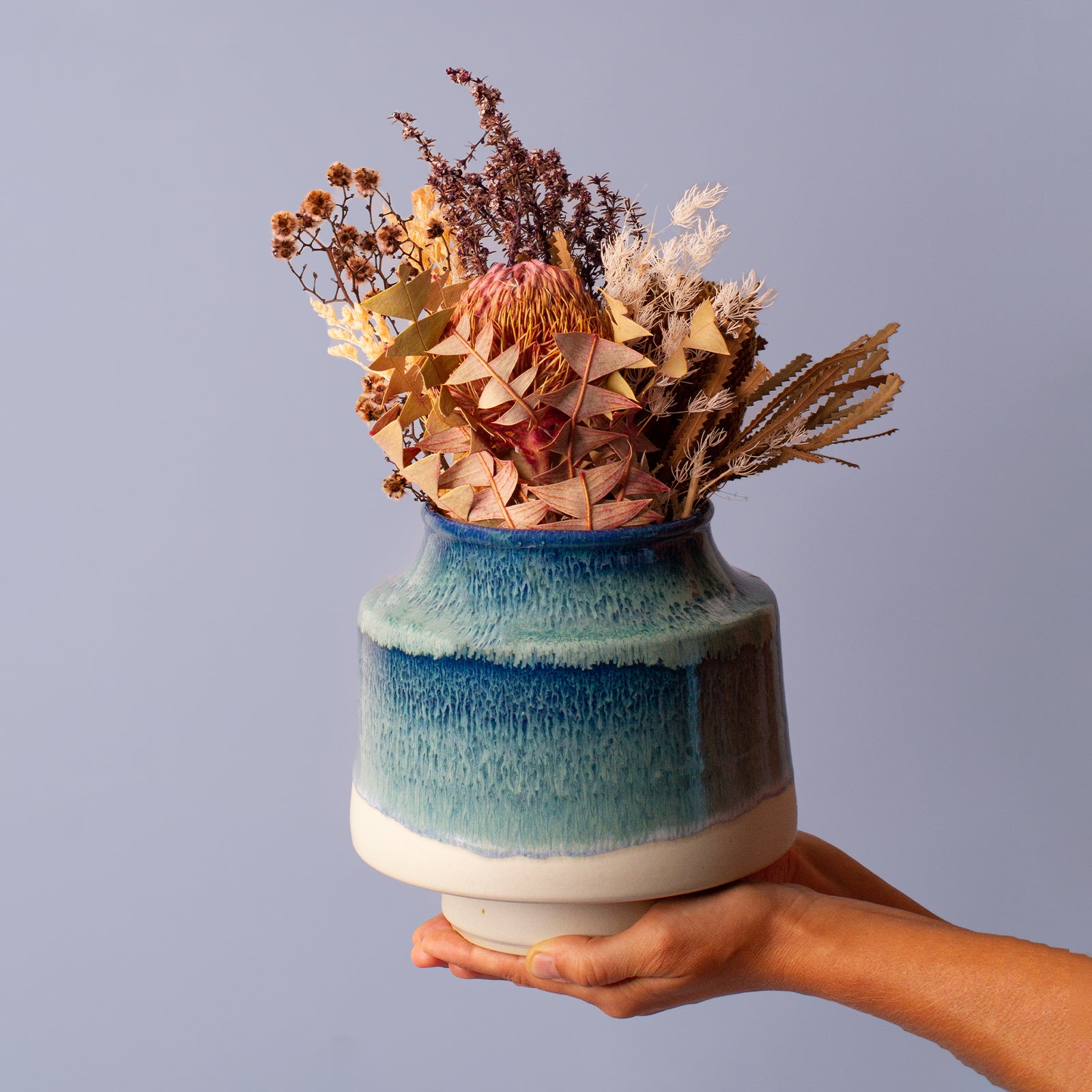 Blue and White Ceramic Vase