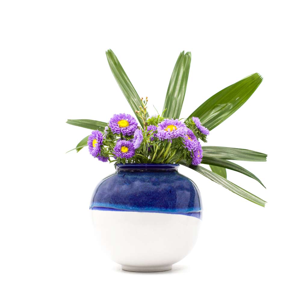 Blue and White Ceramic Vase