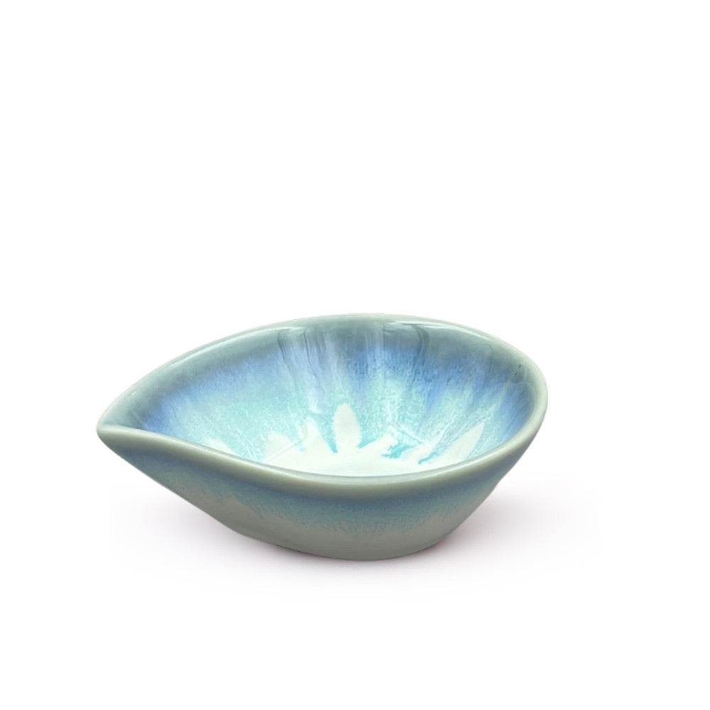 Blue and White Ceramic Pinch Bowl 