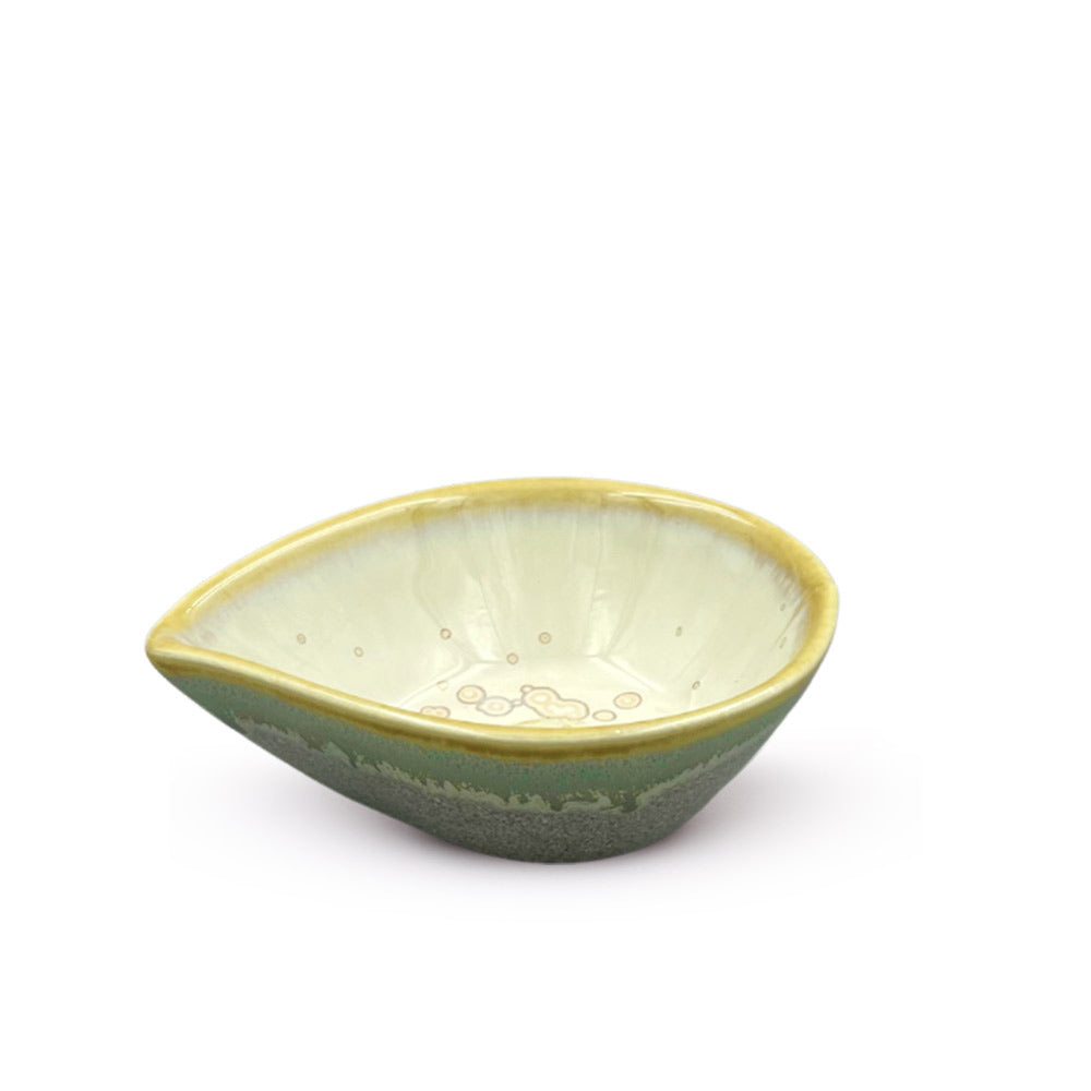 Rainforest Green Ceramic Pinch Bowl 