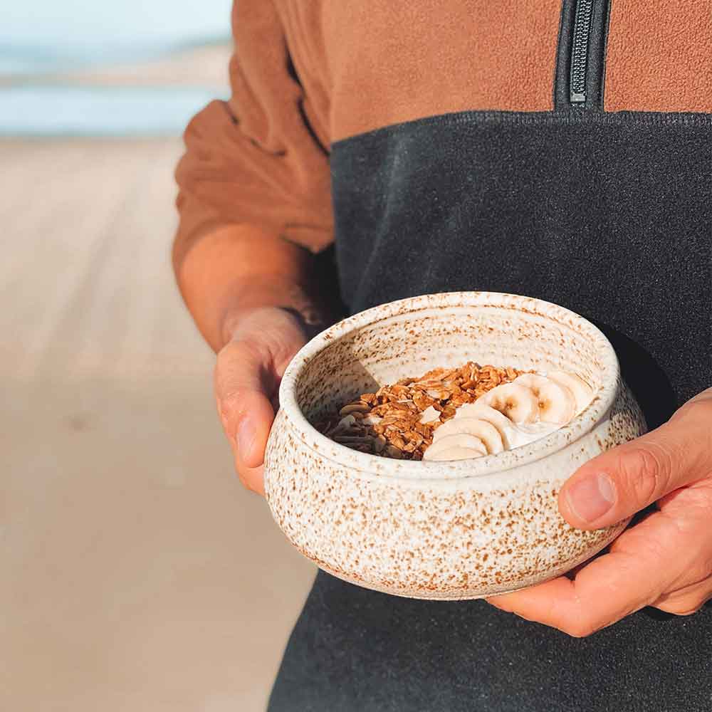 Sandy Ceramic Travel Bowl Small