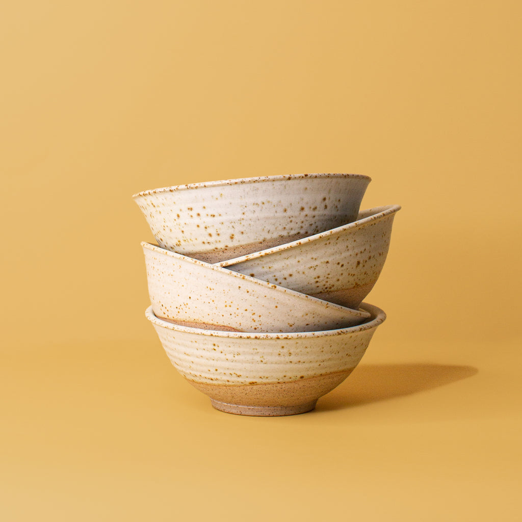 Ceramic Breakfast Bowls in earthy glaze